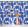Casadeco|Papier peint géométrique bleu pour espaces modernes|Abstrait
