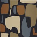 Casadeco|Papier peint géométrique art moderne noir|Moderne