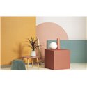 Casadeco|Papier peint uni avec petits pixels couleur rouille|Couleurs Unies