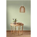 Casadeco|Plain wallpaper with small almond green pixels|Solid Colors