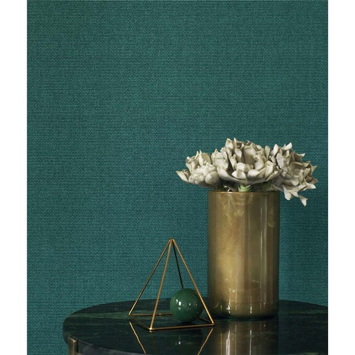 Casadeco|Papel pintado liso verde con pequeños píxeles minimalistas|Colores Lisos