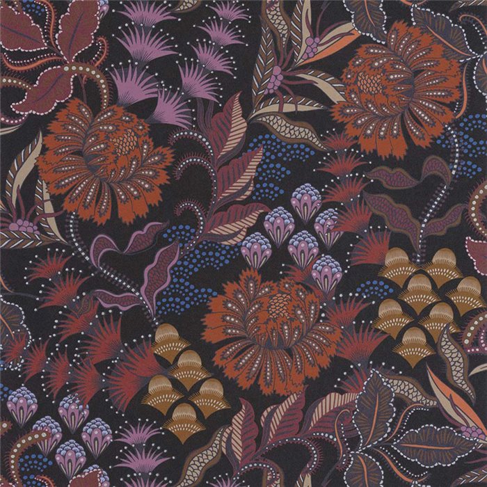 Casadeco|Papel pintado floral estilo british con grandes flores tonos elegantes|Floral
