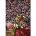 Casadeco|Papier peint floral style british avec grandes fleurs tons élégants|Floral