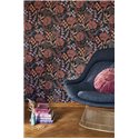 Casadeco|Papier peint floral style british avec grandes fleurs tons élégants|Floral