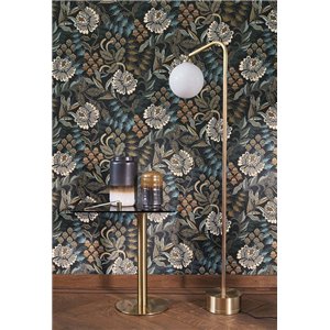 Casadeco|Papier peint automnal avec imprimé de feuilles tons marron|Floral 2