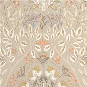 Papeldecor|Tapete blaues ornamentales Barockmuster|Tapeten