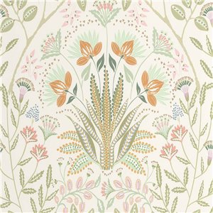 Cristiana Masi|Wallpaper beige leaves|Floral