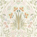 Casadeco|English-style floral wallpaper with green tones|Floral