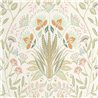 Casadeco|English-style floral wallpaper with green tones|Floral