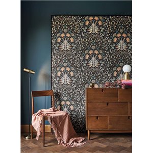 Eijffinger|Modern minimalist wallpaper in brown and gold|Wallpaper 2
