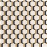 Casadeco|Papier peint motif nid d'abeille 3D avec touche dorée raffinée|Géométrique