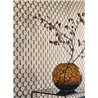 Casadeco|Papier peint motif nid d'abeille 3D avec touche dorée raffinée|Géométrique