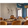 Casadeco|3D-Tapete mit Wabenmuster und raffinierter goldener Note|Geometrisch