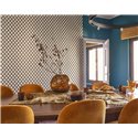 Casadeco|3D-Tapete mit Wabenmuster und raffinierter goldener Note|Geometrisch