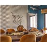 Casadeco|3D-Tapete mit Wabenmuster und raffinierter goldener Note|Geometrisch