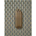 Casadeco|Papier peint géométrique 3D avec motif nid d'abeille vert kaki|Papier Peint