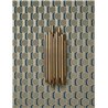 Casadeco|Papier peint géométrique 3D avec motif nid d'abeille vert kaki|Papier Peint