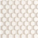 Casadeco|3D graphic honeycomb wallpaper in off-white|Geometric