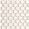 Casadeco|Papier peint graphique nid d'abeille 3D blanc cassé|Géométrique