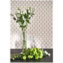 Casadeco|3D graphic honeycomb wallpaper in off-white|Geometric