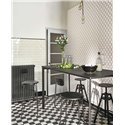 Casadeco|3D graphic honeycomb wallpaper in off-white|Geometric