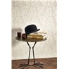 Casadeco|Papier peint élégant avec fougères beige et blanc|Papier Peint