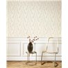 Casadeco|Elegante Tapete mit Farnen in Beige und Weiß|Tapeten