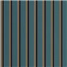 Casadeco|Papier peint rayures bleu paon style anglais|Rayures