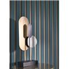 Casadeco|Peacock blue English-style striped wallpaper|Stripes
