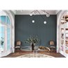 Casadeco|Papier peint rayures bleu paon style anglais|Rayures