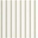 Casadeco|Green and white English-style striped wallpaper|Stripes