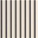 Casadeco|Black and white English-style striped wallpaper|Stripes