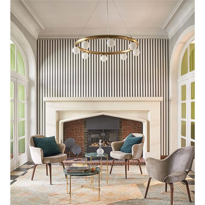 Casadeco|Black and white English-style striped wallpaper|Stripes