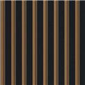 Casadeco|Papier peint rayures or et noir style anglais|Rayures