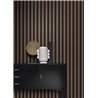 Casadeco|Papier peint rayures or et noir style anglais|Rayures