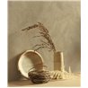 Casadeco|Floral wallpaper with a modern embossed leaf design|Contemporary