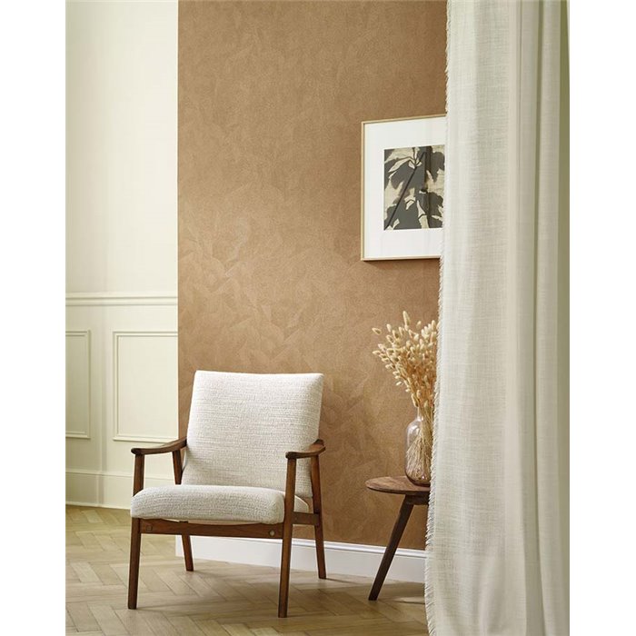 Casadeco|Elegant leaf print wallpaper for modern living rooms|Contemporary