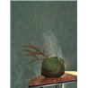 Casadeco|Modern blue wallpaper with textured leaf print|Wallpaper