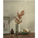 Casadeco|Papel pintado moderno con hojas en relieve verde liquen|Moderno