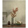 Casadeco|Papier peint moderne avec feuilles en relief vert lichen|Moderne