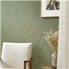 Casadeco|Papier peint texturé avec feuilles superposées en relief vert|Papier Peint