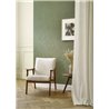 Casadeco|Papier peint texturé avec feuilles superposées en relief vert|Papier Peint
