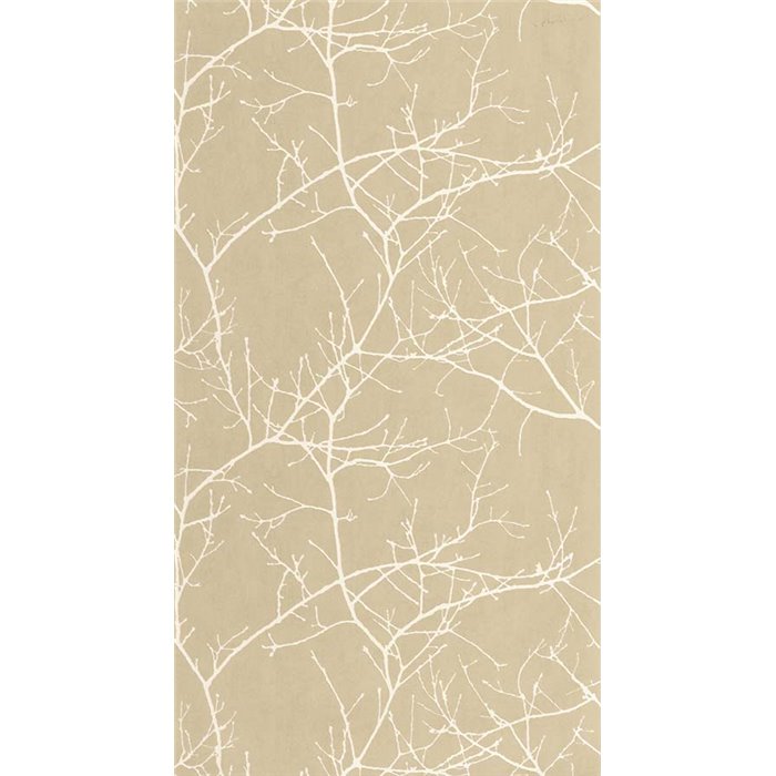 Casadeco|Papel pintado estilo escandinavo floral beige con un toque minimalista|Escandinavo