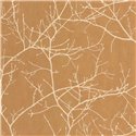 Casadeco|Papier peint style scandinave avec branches d’arbres dénudées jaune miel|Floral