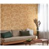 Casadeco|Papier peint style scandinave avec branches d’arbres dénudées jaune miel|Floral