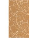 Casadeco|Scandinavian-style wallpaper with honey yellow bare tree branches|Floral