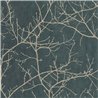 Casadeco|Scandinavian blue wallpaper with blue winter tree branches|Scandinavian