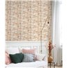 Casadeco|Papier peint scandinave avec forêt de bouleaux à l’huile orange|Papier Peint
