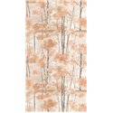 Casadeco|Papier peint scandinave avec forêt de bouleaux à l’huile orange|Papier Peint