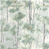 Casadeco|Scandinavian birch forest wallpaper with oil painting effect|Scandinavian